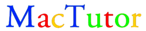 Logo de MacTutor con los colores siguiendo la secuencia de Langford